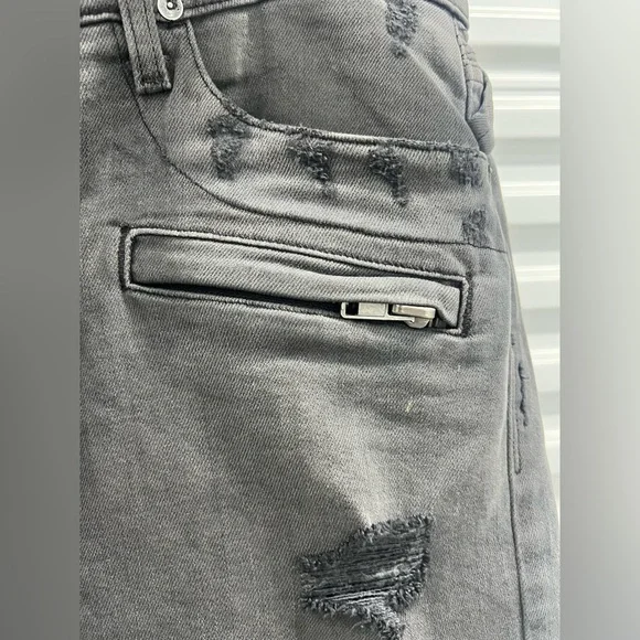 Hudson gray “The Blinder Biker” jeans size 38